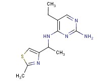 5-ethyl-N~4~-[1-(2-methyl-1,3-thiazol-4-yl)ethyl]pyrimidine-2,4-diamine