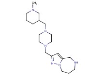 2-({4-[(1-methyl-3-piperidinyl)methyl]-1-piperazinyl}methyl)-5,6,7,8-tetrahydro-4H-pyrazolo[1,5-a][1,4]diazepine dihydrochloride