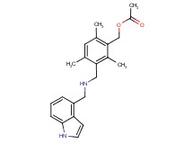 3-{[(1H-indol-4-ylmethyl)amino]methyl}-2,4,6-trimethylbenzyl acetate
