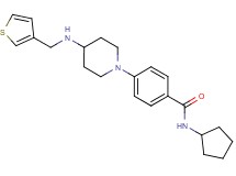 N-cyclopentyl-4-{4-[(3-thienylmethyl)amino]-1-piperidinyl}benzamide