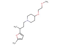 4-(2-methoxyethoxy)-1-[3-(5-methyl-2-furyl)butyl]piperidine