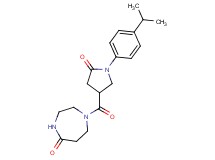 1-{[1-(4-isopropylphenyl)-5-oxo-3-pyrrolidinyl]carbonyl}-1,4-diazepan-5-one