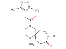 4-[(3,5-dimethyl-1H-pyrazol-4-yl)acetyl]-1-methyl-1,4,9-triazaspiro[5.6]dodecan-10-one