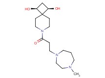 (1R*,3S*)-7-[3-(4-methyl-1,4-diazepan-1-yl)propanoyl]-7-azaspiro[3.5]nonane-1,3-diol