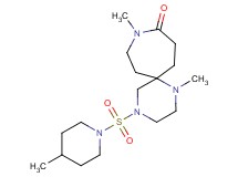 1,9-dimethyl-4-[(4-methylpiperidin-1-yl)sulfonyl]-1,4,9-triazaspiro[5.6]dodecan-10-one
