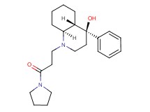 (4S*,4aS*,8aS*)-1-[3-oxo-3-(1-pyrrolidinyl)propyl]-4-phenyldecahydro-4-quinolinol