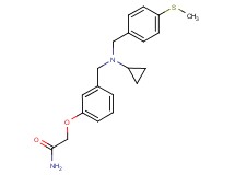 2-[3-({cyclopropyl[4-(methylthio)benzyl]amino}methyl)phenoxy]acetamide