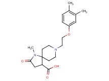 8-[2-(3,4-dimethylphenoxy)ethyl]-1-methyl-2-oxo-1,8-diazaspiro[4.5]decane-4-carboxylic acid