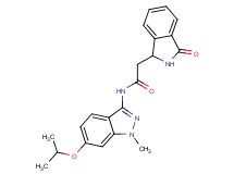 N-(6-isopropoxy-1-methyl-1H-indazol-3-yl)-2-(3-oxo-2,3-dihydro-1H-isoindol-1-yl)acetamide