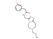 2-(3-fluorophenyl)-N-[(7-propyl-6,7,8,9-tetrahydro-5H-[1,2,4]triazolo[4,3-d][1,4]diazepin-3-yl)methyl]acetamide