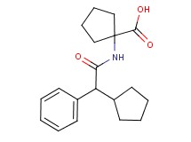 1-{[cyclopentyl(phenyl)acetyl]amino}cyclopentanecarboxylic acid