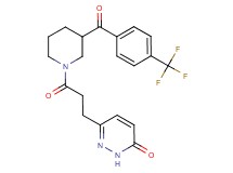 6-(3-oxo-3-{3-[4-(trifluoromethyl)benzoyl]-1-piperidinyl}propyl)-3(2H)-pyridazinone