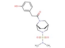 (1R*,5R*)-6-[(3-hydroxyphenyl)acetyl]-N,N-dimethyl-3,6-diazabicyclo[3.2.2]nonane-3-sulfonamide