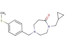 4-(cyclopropylmethyl)-1-[4-(methylthio)benzyl]-1,4-diazepan-5-one