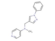 N-methyl-N-[(1-phenyl-1H-pyrazol-4-yl)methyl]-4-pyridinamine