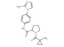 1-[(1-methylcyclopropyl)carbonyl]-N-[4-(2-methyl-1H-imidazol-1-yl)phenyl]prolinamide