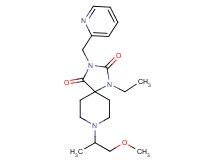 1-ethyl-8-(2-methoxy-1-methylethyl)-3-(2-pyridinylmethyl)-1,3,8-triazaspiro[4.5]decane-2,4-dione