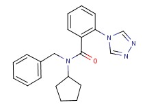 N-benzyl-N-cyclopentyl-2-(4H-1,2,4-triazol-4-yl)benzamide