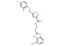 5-[(2,4-difluorophenoxy)methyl]-N-[2-(7-methyl-1H-benzimidazol-2-yl)ethyl]-3-isoxazolecarboxamide