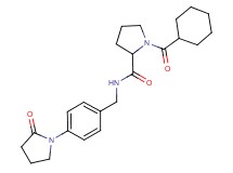 1-(cyclohexylcarbonyl)-N-[4-(2-oxopyrrolidin-1-yl)benzyl]pyrrolidine-2-carboxamide
