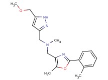 1-[5-(methoxymethyl)-1H-pyrazol-3-yl]-N-methyl-N-{[5-methyl-2-(2-methylphenyl)-1,3-oxazol-4-yl]methyl}methanamine