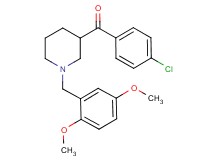 (4-chlorophenyl)[1-(2,5-dimethoxybenzyl)-3-piperidinyl]methanone