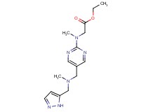 ethyl [methyl(5-{[methyl(1H-pyrazol-5-ylmethyl)amino]methyl}pyrimidin-2-yl)amino]acetate