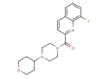8-fluoro-2-{[4-(tetrahydro-2H-pyran-4-yl)-1-piperazinyl]carbonyl}quinoline