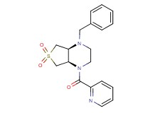 (4aR*,7aS*)-1-benzyl-4-(2-pyridinylcarbonyl)octahydrothieno[3,4-b]pyrazine 6,6-dioxide