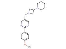 2-(4-methoxyphenyl)-5-[(3-piperidin-1-ylazetidin-1-yl)methyl]pyrimidine