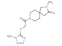 2-methyl-8-{[(1-methyl-1H-tetrazol-5-yl)thio]acetyl}-2,8-diazaspiro[4.5]decan-3-one