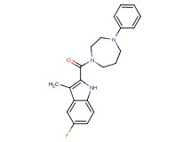 5-fluoro-3-methyl-2-[(4-phenyl-1,4-diazepan-1-yl)carbonyl]-1H-indole