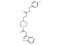 N-(4-fluorobenzyl)-3-[1-(1H-indol-3-ylacetyl)-4-piperidinyl]propanamide