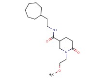 N-(2-cycloheptylethyl)-1-(2-methoxyethyl)-6-oxo-3-piperidinecarboxamide