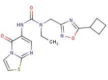 N-[(5-cyclobutyl-1,2,4-oxadiazol-3-yl)methyl]-N-ethyl-N'-(5-oxo-5H-[1,3]thiazolo[3,2-a]pyrimidin-6-yl)urea