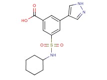 3-[(cyclohexylamino)sulfonyl]-5-(1H-pyrazol-4-yl)benzoic acid