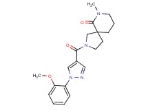 2-{[1-(2-methoxyphenyl)-1H-pyrazol-4-yl]carbonyl}-7-methyl-2,7-diazaspiro[4.5]decan-6-one