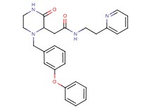 2-[3-oxo-1-(3-phenoxybenzyl)-2-piperazinyl]-N-[2-(2-pyridinyl)ethyl]acetamide
