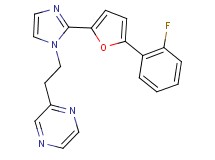 2-(2-{2-[5-(2-fluorophenyl)-2-furyl]-1H-imidazol-1-yl}ethyl)pyrazine