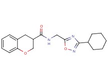 N-[(3-cyclohexyl-1,2,4-oxadiazol-5-yl)methyl]chromane-3-carboxamide