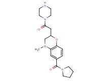 4-methyl-2-(2-oxo-2-piperazin-1-ylethyl)-6-(pyrrolidin-1-ylcarbonyl)-3,4-dihydro-2H-1,4-benzoxazine