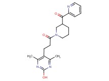 {1-[3-(2-hydroxy-4,6-dimethylpyrimidin-5-yl)propanoyl]piperidin-3-yl}(pyridin-2-yl)methanone