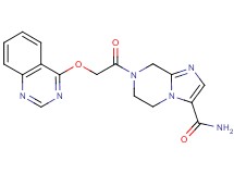 7-[(quinazolin-4-yloxy)acetyl]-5,6,7,8-tetrahydroimidazo[1,2-a]pyrazine-3-carboxamide