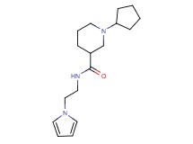 1-cyclopentyl-N-[2-(1H-pyrrol-1-yl)ethyl]-3-piperidinecarboxamide