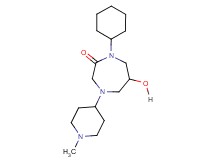 1-cyclohexyl-6-hydroxy-4-(1-methyl-4-piperidinyl)-1,4-diazepan-2-one
