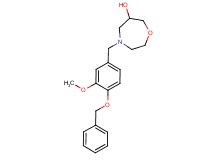 4-[4-(benzyloxy)-3-methoxybenzyl]-1,4-oxazepan-6-ol