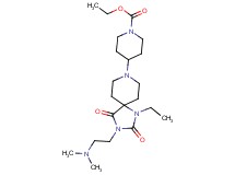 ethyl 4-{3-[2-(dimethylamino)ethyl]-1-ethyl-2,4-dioxo-1,3,8-triazaspiro[4.5]dec-8-yl}-1-piperidinecarboxylate