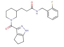 N-(2-fluorobenzyl)-3-[1-(1,4,5,6-tetrahydrocyclopenta[c]pyrazol-3-ylcarbonyl)-3-piperidinyl]propanamide