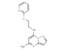 5-methyl-N-[2-(pyridin-2-ylthio)ethyl]pyrazolo[1,5-a]pyrimidin-7-amine