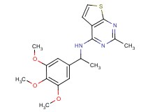 2-methyl-N-[1-(3,4,5-trimethoxyphenyl)ethyl]thieno[2,3-d]pyrimidin-4-amine